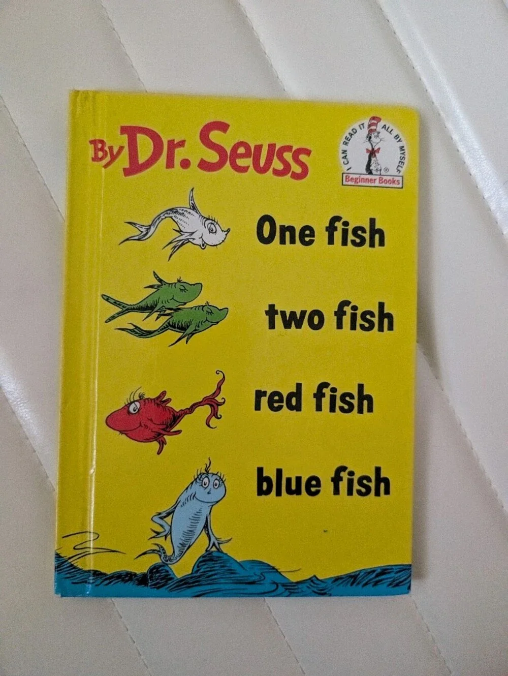 Yellow Fish-Themed Aquarium Décor Book Cover Print